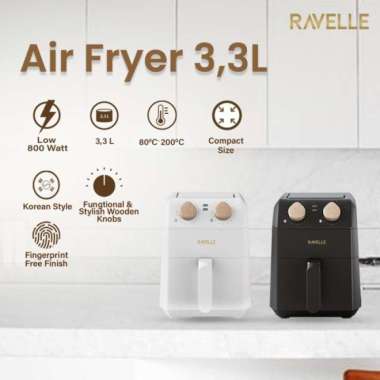 RAVELLE RAF330 Air Fryer 3.3 liter hitam
