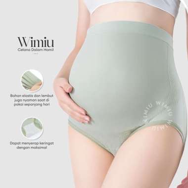 Wimiu 3PCS Celana Dalam CD Maternity High Waist Korset Panties Maxi Seamless Panty Pakaian Dalam Ham