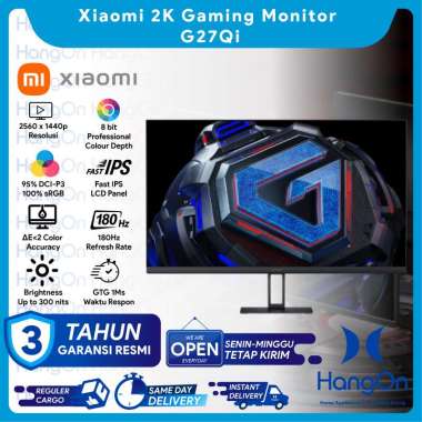 Xiaomi G27Qi Monitor Gaming 27 Inch 1440P 180Hz 2K Fast IPS LCD Monitor Only