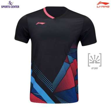 New Kaos / Jersey Badminton Lining ATDRY Player Series AAYU129-1 / AAYU129 Black XXL