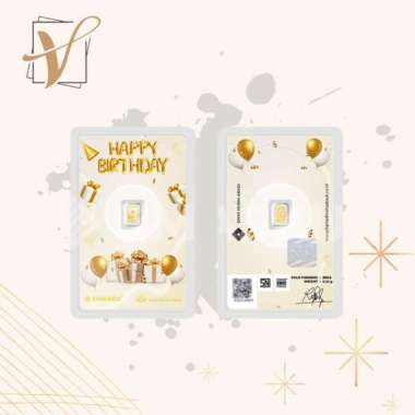 Micro Gold Logam Mulia Emasku Birthday 0.25 Gram