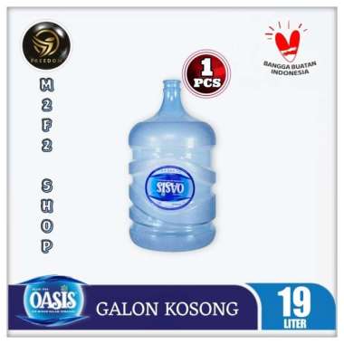 Galon Kosong Berbagai Macam Merk Aqua Crystalin Oasis Prima Pristine HDO VIT - 19000 ml | 19 ltr (Ke