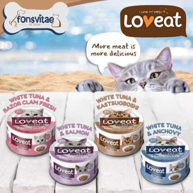 Sajo Loveat Cat Wet Food Can 160 Gr / Makanan Basah Kucing Salmon