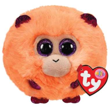 TY Toys Puffies Ball Plush Toys - Mainan Boneka Hewan Anak Coconut Monkey