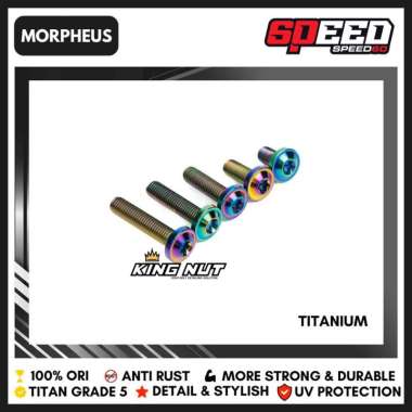 Baut Cover Hitam Lampu Honda Dax ST 125 Monkey 125 Baut Titanium Grade 5 Probolt Thailand King Nut N