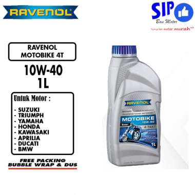 OLI RAVENOL MOTOBIKE 10W - 40 MADE IN GERMANY 1Liter
