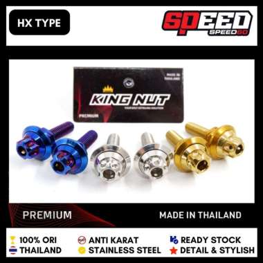 Baut Cover Hitam Lampu Honda Dax ST 125 Monkey 125 Baut Probolt Thailand Stainless King Nut Premium