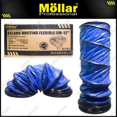 MOLLAR SDF5-30-12" Selang Flexible Ducting 5 meter Blower Ventilator Hose Exhaust blue