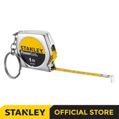 Stanley Keyring PowerLock Measuring Tape / Meteran Manual 1 Meter 0-39-055