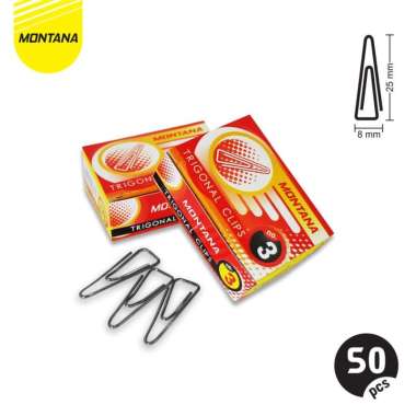 Paper Clip / Trigonal Clip / Penjepit Kertas Montana No.3