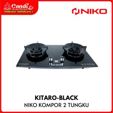 NIKO Kompor Gas Tanam 2 Tungku KITARO-BLACK