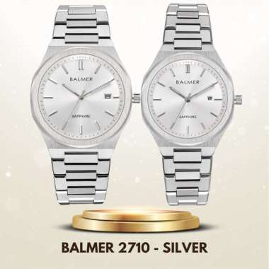 Balmer Sapphire 2710 Jam Tangan Balmer Original Couple Silver