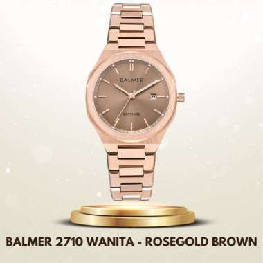 Balmer Sapphire 2710 Jam Tangan Balmer Original Wanita Rosegold Brown