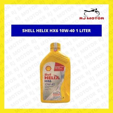 OLI SHELL HELIX HX6 10W 40 1 LITER OLI MOTOR ASLI SHELL