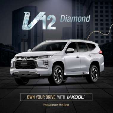 Kaca Film V-KOOL Diamond Series MITSUBISHI PAJERO SPORT 2016 Depan VK70