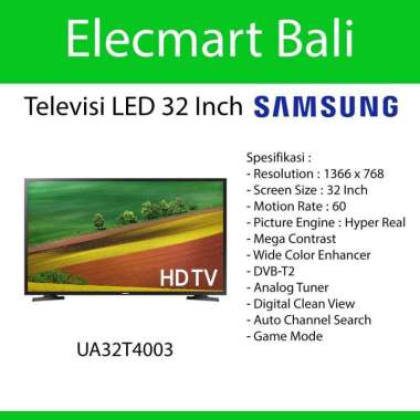 Televisi LED TV 32 Inch Digital Samsung DVB-T2 UA32T4003 UA-32T4003