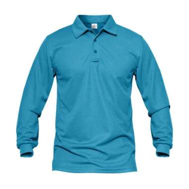 Jemssky - Kaos Polo Shirt Polo Kerah Polos Lengan Panjang Polo Pria Tosca M