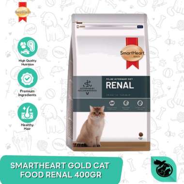 Makanan Kucing Smartheart Gold Adult Renal Urinary Cat Food 400 Gram RENAL