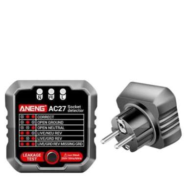 Wajib Alat Pemantau Stop Kontak Voltage Tester Socket Detector Eu Plug - Model D