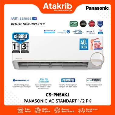 PANASONIC AC STANDART 1/2 PK CS-PN5AKJ Deluxe Si Biru 2in1 + Nanoe-X