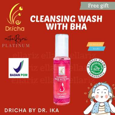 DRICHA CLEANSING WASH WITH BHA ( kulit berminyak & berjerawat ) Mitra Resmi Platinum Malang