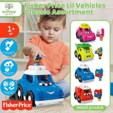 Mainan Motorik Anak - Fisher Price Lil Vehicles Classic Asst