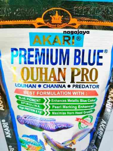Akari louhan premium blue louhan PRO pelet premium ikan lohan 100 gr 2mm