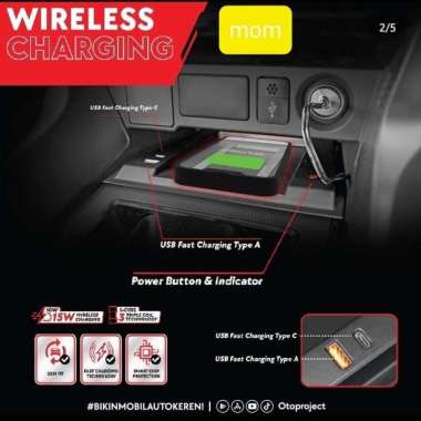Wireless Charging hp Otoproject All New Pajero 2021-2023