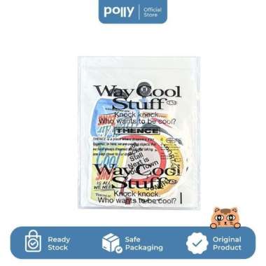 THENCE Way Cool Stuff Big Sticker Set / Stiker premium original korea
