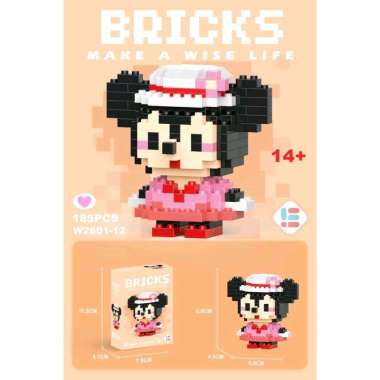 1176 Mainan Bricks Mini / Nano Block Kartun / Mainan Balok Susun DIY / Mainan Anak 3D / Building Blo