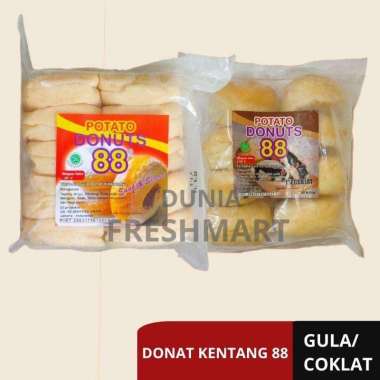 Donat Kentang 88 Potato Donuts Gula(isi 10) coklat (isi 8) donat 88 ori+gula