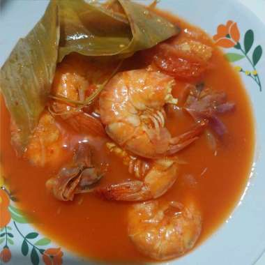 masakan mandailing asam pade udang udang besar