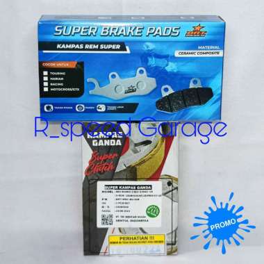 KAMPAS GANDA BRT CERAMIC COMPOSITE MIO M3 S Z GEAR FREEGO SOUL GT FINO XRIDE 125 FI BLUECORE KAMPAS 