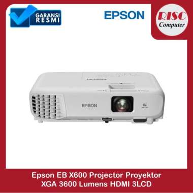 Epson EB X600 Projector Proyektor XGA 3600 Lumens HDMI 3LCD White