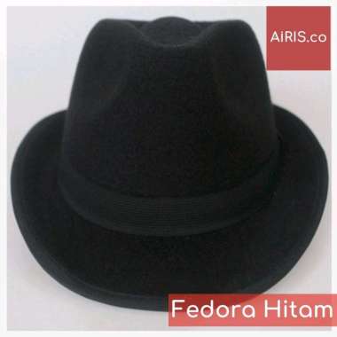 Topi Fedora Laken Jazz Unisex Black