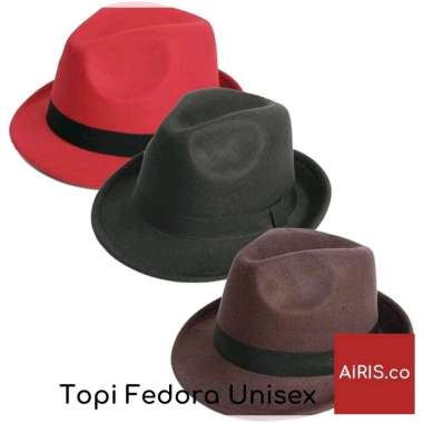 Topi Fedora Laken Jazz Unisex Navy