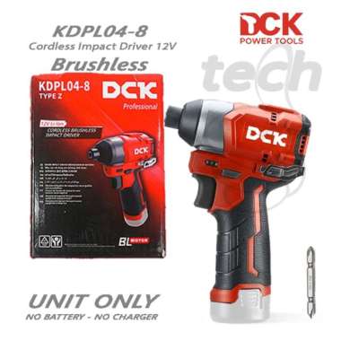 Mesin Obeng Baterai Cordless Impact Driver Wrench 12V DCK KDPL04-8 KDPL 04-8 - Unit Only
