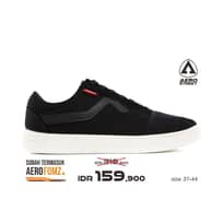 Aerostreet 37-44 Massive Low 2.0 Hitam Hitam - Sepatu Sneakers Casual