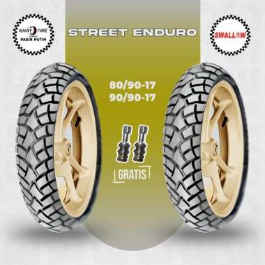 Paket Ban Tubles Motor Bebek SWALLOW STREET ENDURO 80/90 - 90/90 Ring 17