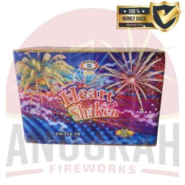 Kembang Api Cake Heart Shaken 50s 1.5"