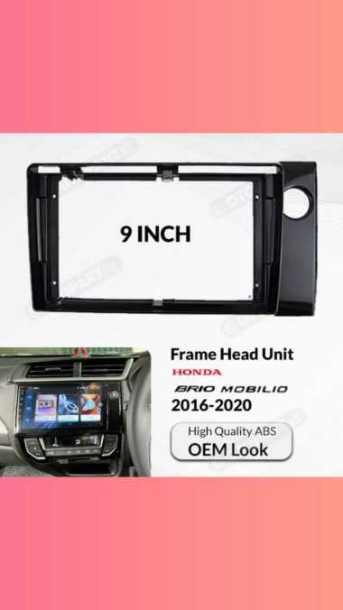 Frame Head unit Headunit Honda Brio / Mobilio / BRV