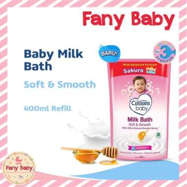 CUSSONS BABY SAKURA MILK BATH SOFT & SMOOTH 400ML