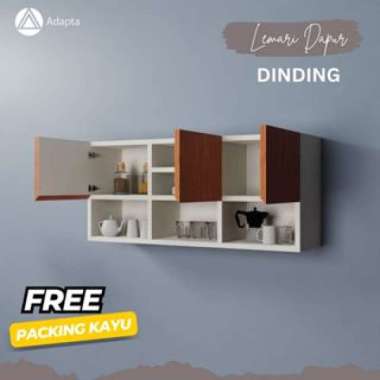 Rak Lemari Bumbu dinding tempel - Lemari Dapur rak minimalis Kuning