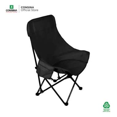 Consina Safaris Chair Kursi Lipat Camping | Outdoor Camper Van Outbound Hitam