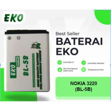BATERAI EKO NOKIA 3220 (BL-5B) BERGARANSI