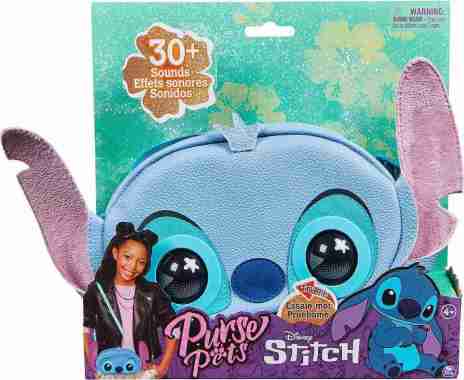 IMBEX - Mainan Tas Plush Interaktif Purse Pets Disney Stitch