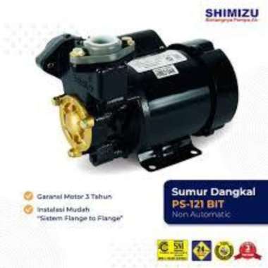 Pompa Shimizu PS 121 BIT POMPA AIR SHIMIZU PS-121 BIT / PS121BIT Sumur Dangkal Manual 125 Watt