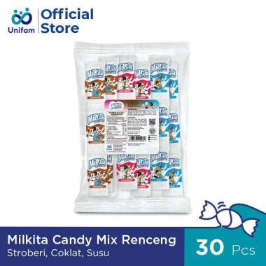 Milkita Permen Susu Mix Renceng - Milk Candy 1 Bag (Isi 30Pcs) 30 Pcs