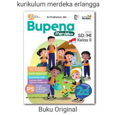 Bupena Merdeka 2D Kelas 2 SD Kurikulum Merdeka Erlangga Original