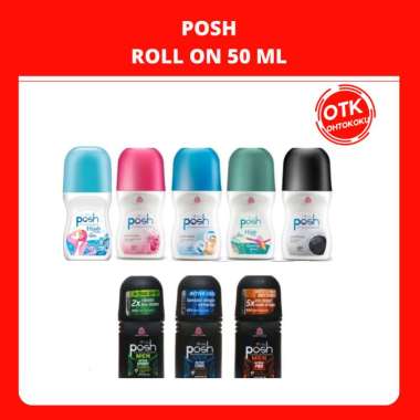 POSH ROLL ON DEODORANT UNTUK PRIA DAN WANITA 50ML men active pro